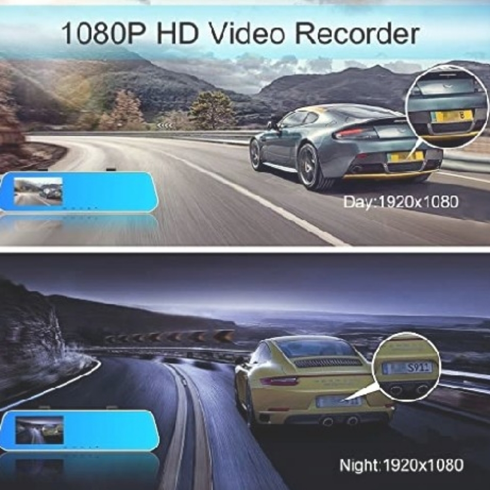 1080P Full HD Rearview Mirror Camera - Picture 2 of 9